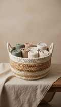 Handwoven cotton basket