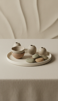 Minimalist ceramic tray